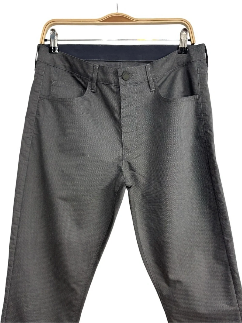 Faherty Reserve Movement Pants Gray Stretch Performance Mens Size 32 Casual